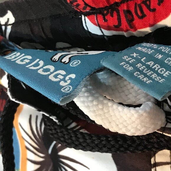 Big Dogs Hawaiian Beach Trunks Board Shorts - Picture 8 of 9